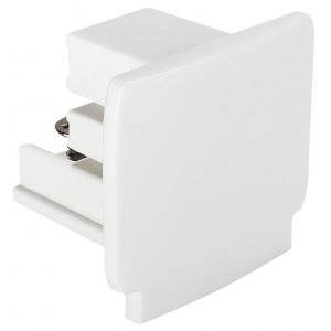 Ändhörn, för 3-fas skena, Vit