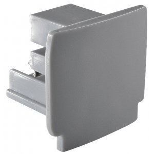 Ändhörn, för 3-fas skena, Silver