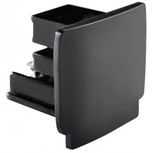 Ändhörn, för 3-fas skena, Svart