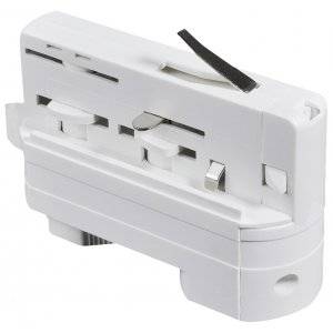 Adapter, för 3-fas skena, Vit