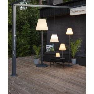 Kreta Golvlampa 187cm Grå IP44