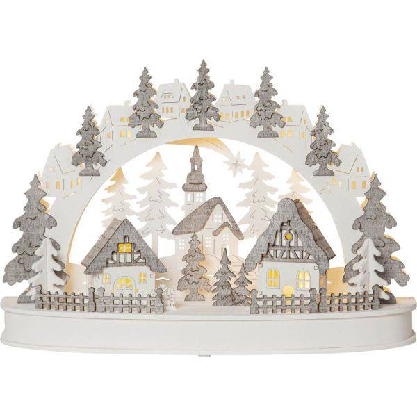 Ljusstake Grauberg 27cm Grå