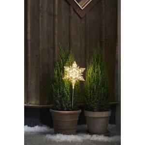 Utomhusdekoration Flocke 48cm Transparent