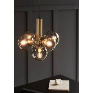 Avenue Taklampa Mässing/Rök