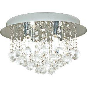 Teresa Kristallplafond 36cm Krom IP44