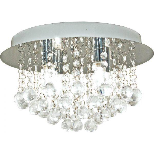 Teresa Kristallplafond 36cm Krom IP44