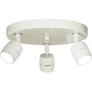 Lumi Takspotlight 28cm LED 3x5W 3000K Vit
