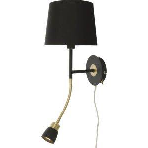 Eketorp Vägglampa E27+LED 3W 2800K Svart