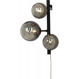 Molekyl Vägglampa Svart/Rök