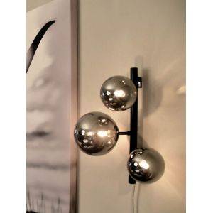 Molekyl Vägglampa Svart/Rök