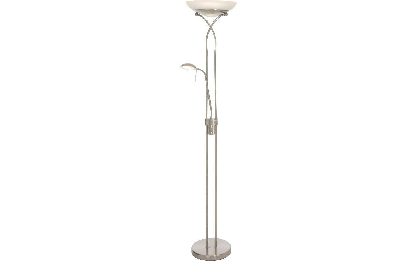 Cannes Golvlampa 1,8m LED 3000K 25W+5W Dimbar Stål