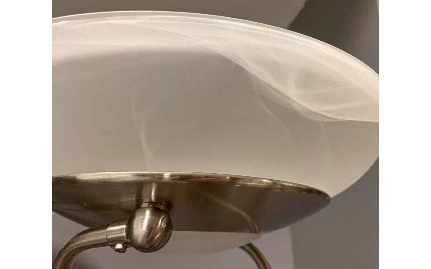 Cannes Golvlampa 1,8m LED 3000K 25W+5W Dimbar Stål