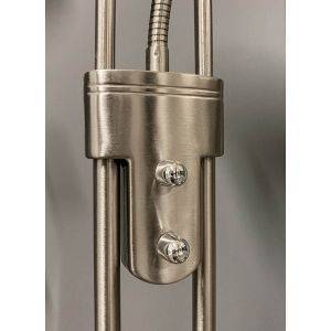 Cannes Golvlampa 1,8m LED 3000K 25W+5W Dimbar Stål