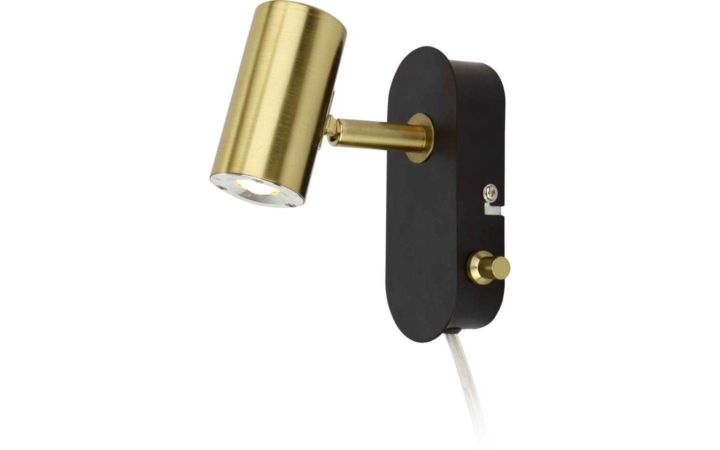 Gusto Vägglampa LED 5W 3000K Svart/Mässing