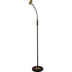 Gusto Golvlampa 135cm LED 5W 3000K Svart/Mässing