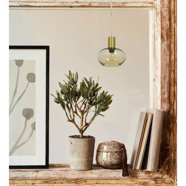 Bell Fönsterlampa 15cm Mässing/Amber