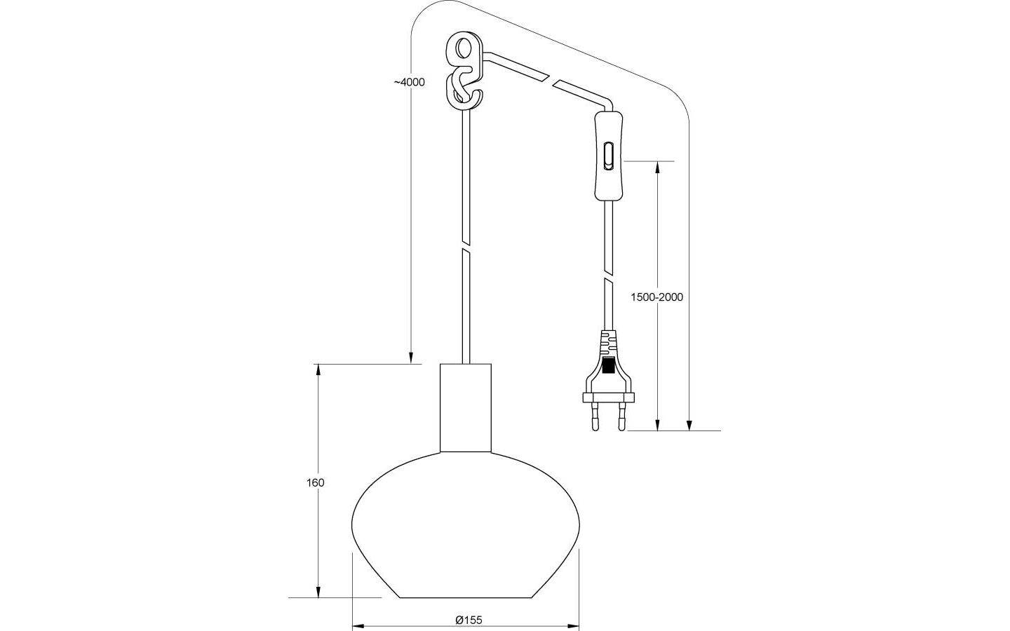 Bell Fönsterlampa 15cm Mässing/Amber