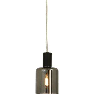 Cylinder Fönsterlampa 9cm Svart/Rök