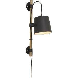 Espresso Vägglampa Svart/Trä