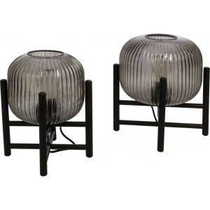 Vinda Bordslampa 29cm Svart/Rök