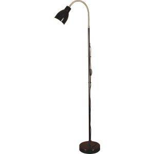 Sarek Golvlampa 136cm Svart/Krom E27