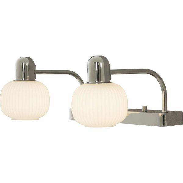 Messina Skåpsbelysning 33cm Krom/Vit IP44