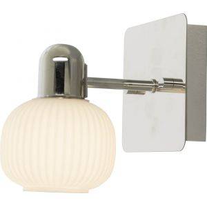 Messina Vägglampa Krom/Vit IP44 