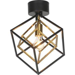 Cubes Plafond 33cm Svart/Matt Mässing