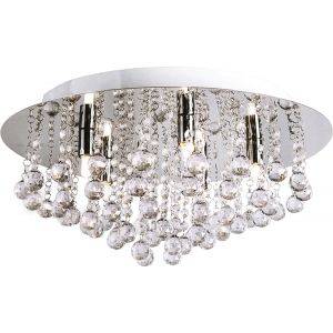 Madelene Kristallplafond 50cm Krom