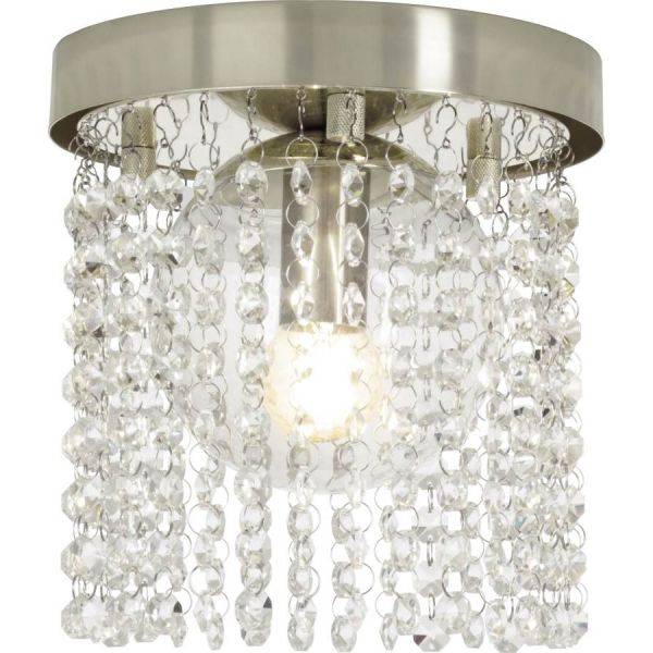 Claudia Plafond 20cm Krom/Klar IP44