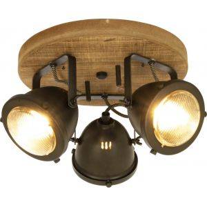 Alaska Takspotlight 31cm Järngrå/Trä