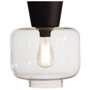 Ritz Plafond 25cm E27 Klar/Svart