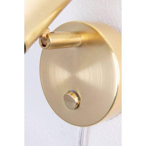 Clark 1 Vägglampa E27 Borstad Mässing