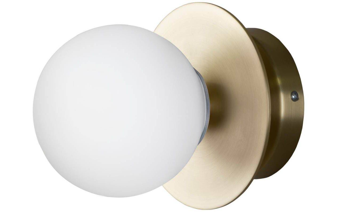 Art Deco Plafond/Vägglampa 16cm Borstad Mässing IP44