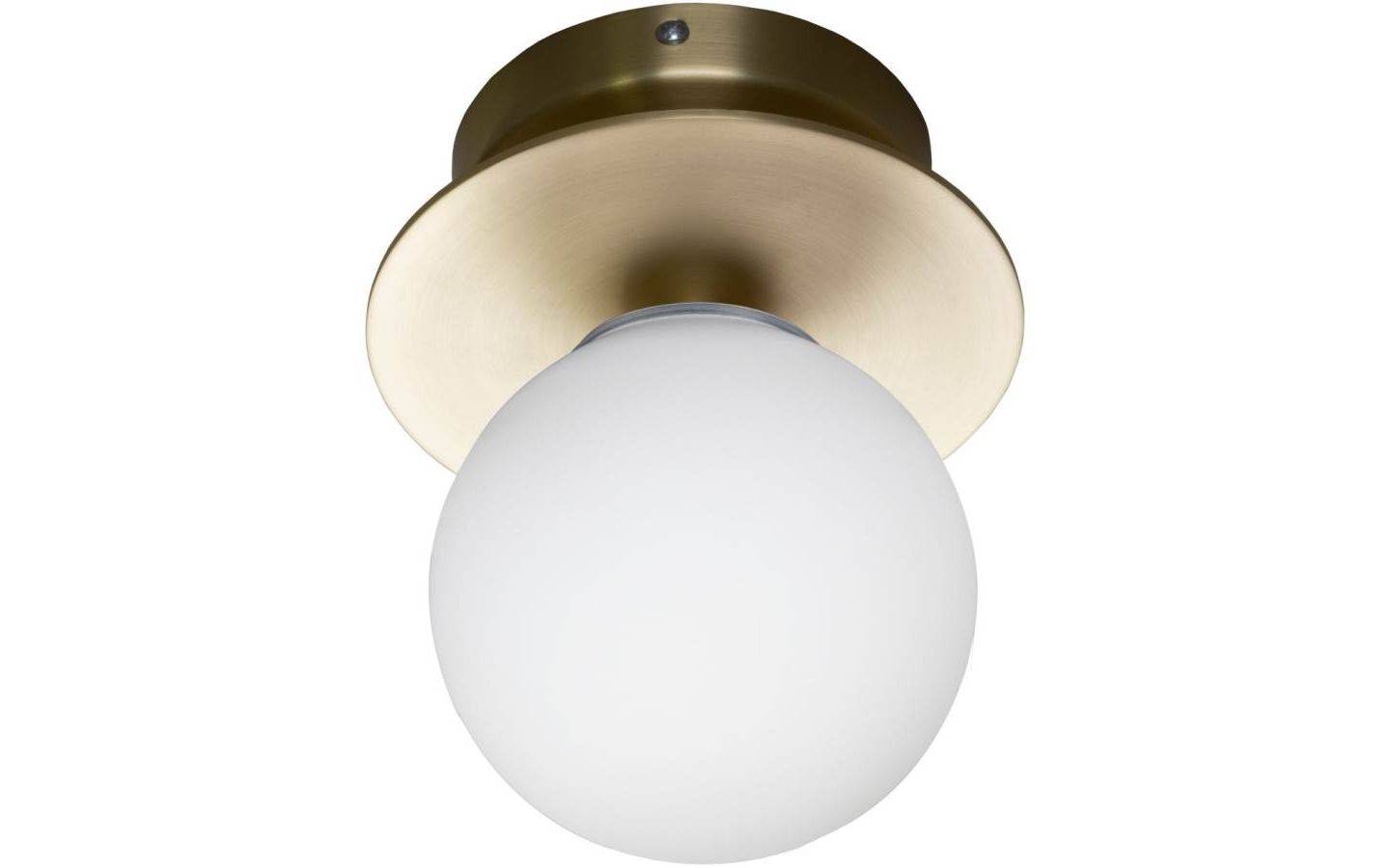 Art Deco Plafond/Vägglampa 16cm Borstad Mässing IP44