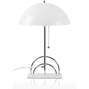 Sarah Bordslampa 50cm E27 Vit/Krom