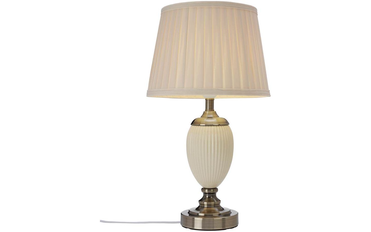 Ottilia Bordslampa 49cm Beige/Antik