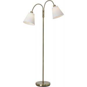 Duett 2L Golvlampa 140cm Antik/Vit