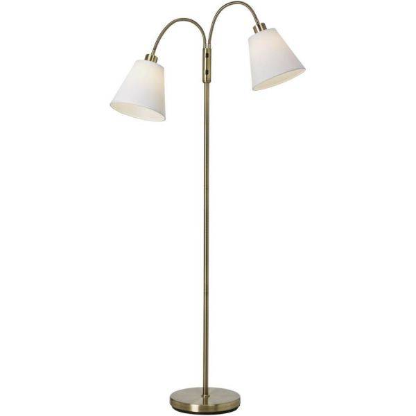 Duett 2L Golvlampa 140cm Antik/Vit