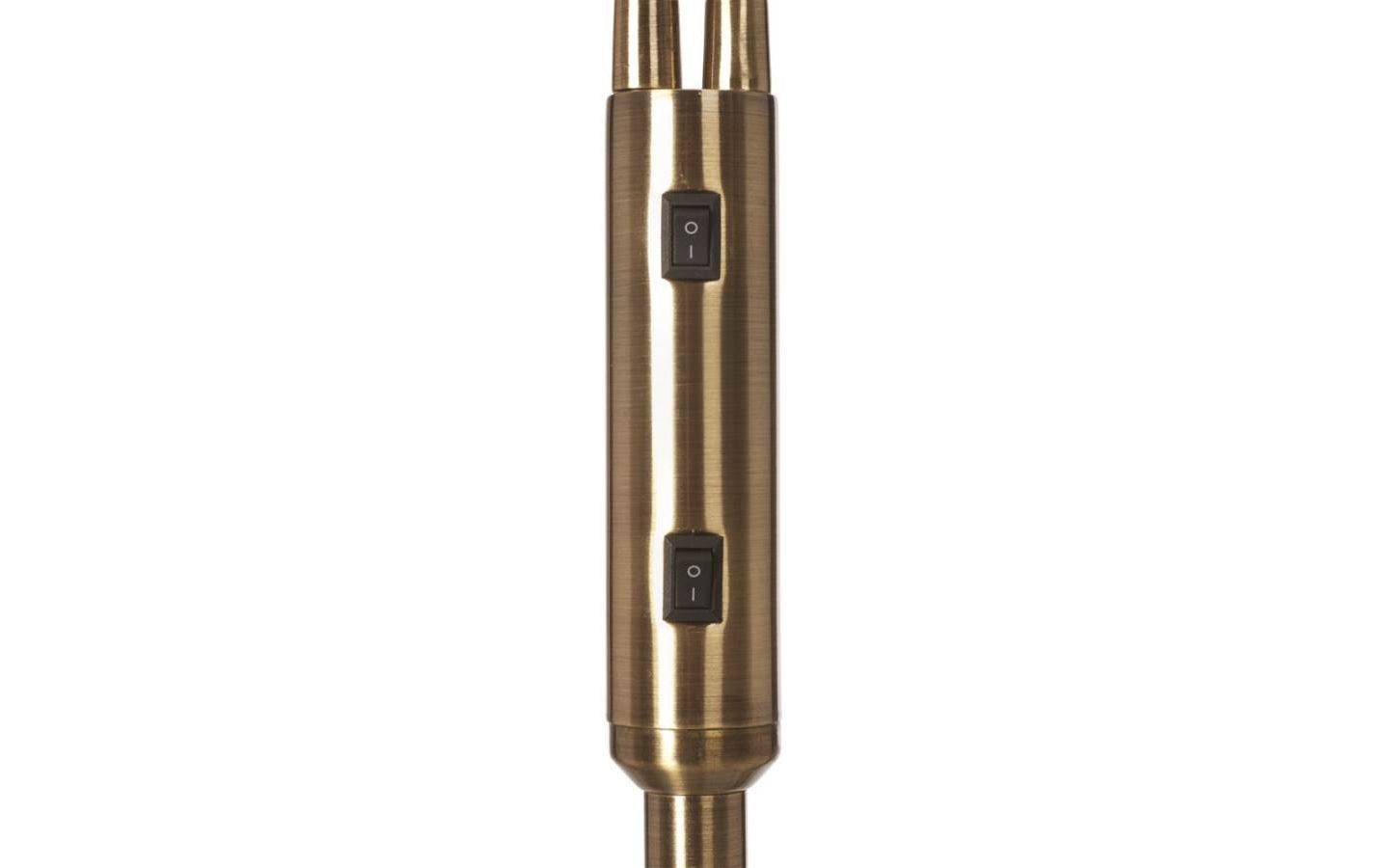 Duett 2L Golvlampa 140cm Antik/Vit