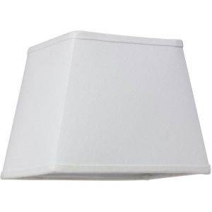 Linne Lampskärm Rektangulär 24cm Vit