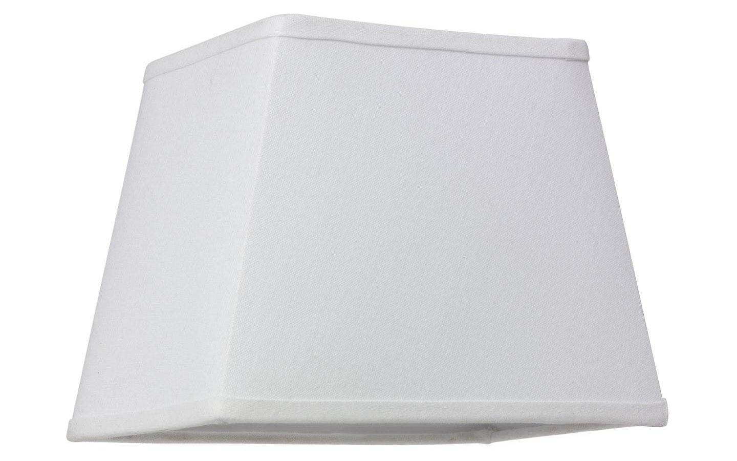 Linne Lampskärm Rektangulär 24cm Vit