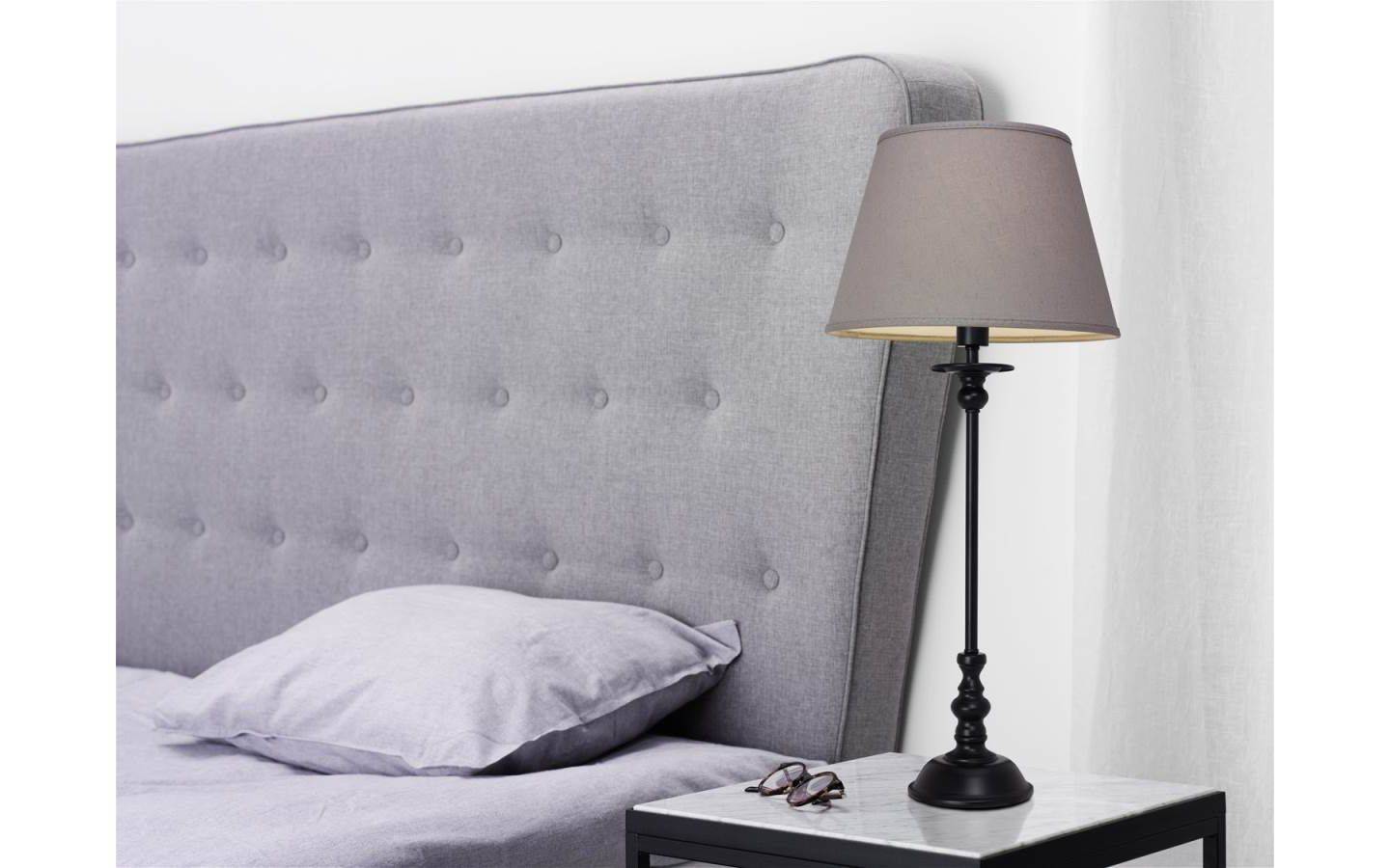 Linne Lampskärm Ø25cm Grå