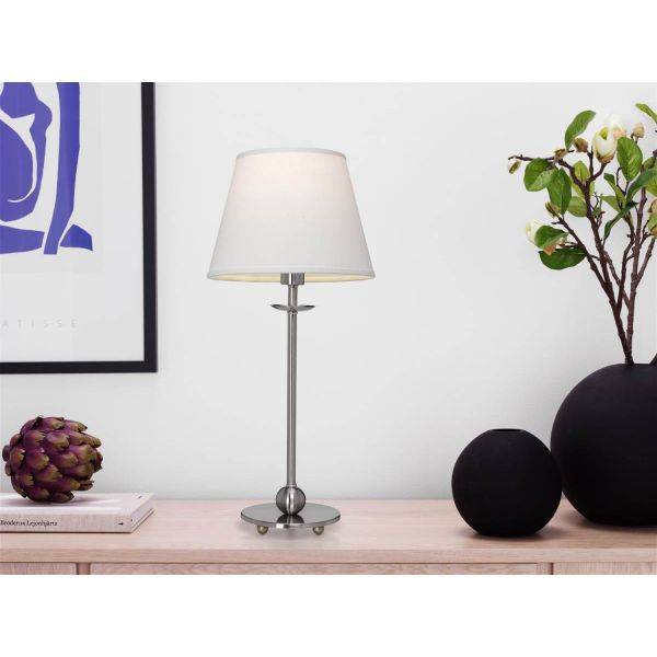 Linne Lampskärm Ø20cm Vit