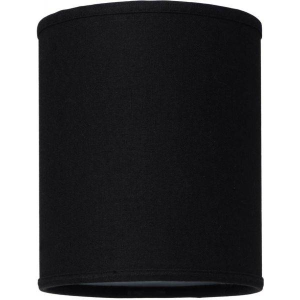 Linne Lampskärm Cylinder Ø15cm Svart