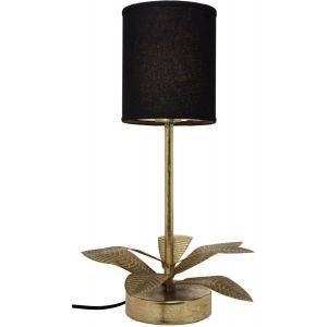 Linne Lampskärm Cylinder Ø15cm Svart