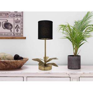 Linne Lampskärm Cylinder Ø15cm Svart