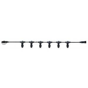 Stamkabel System LED 2m 20 kopplingar Svart Kabel