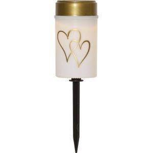 Solcellsljus Hearty 12 cm Vit