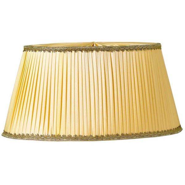 Linnea Oval Lampskärm med 10mm Rörfäste 50cm Gul